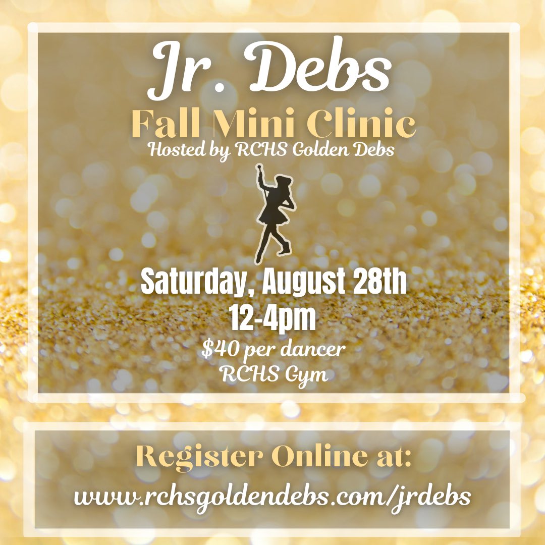 JR DEBS, MARK YOUR CALENDARS! ✨ Sign up today to learn choreography from the Debs on August 28th to perform with the Debs at Bulldog Stadium on September 10th! Sign up via the link in our bio. Jr Debs, we look forward to seeing you! 💛