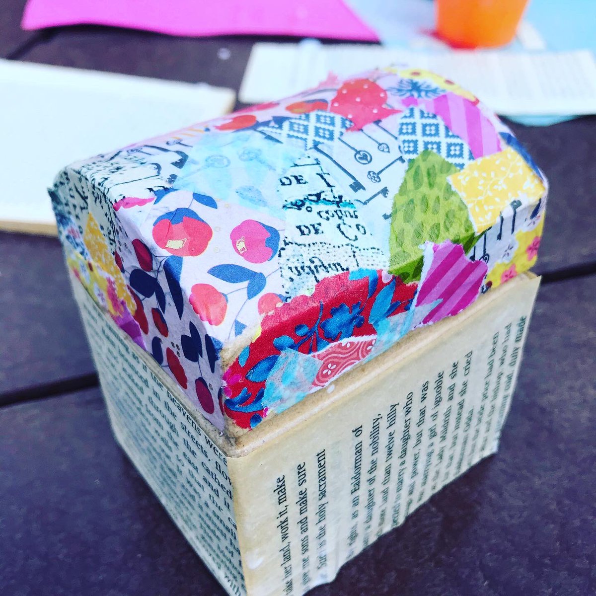 Great #decoupage treasure boxes made at our #artconsultation event at #hillsboroughpark with @ignite_sheff  What do you treasure about the park? #Sheffieldissuper