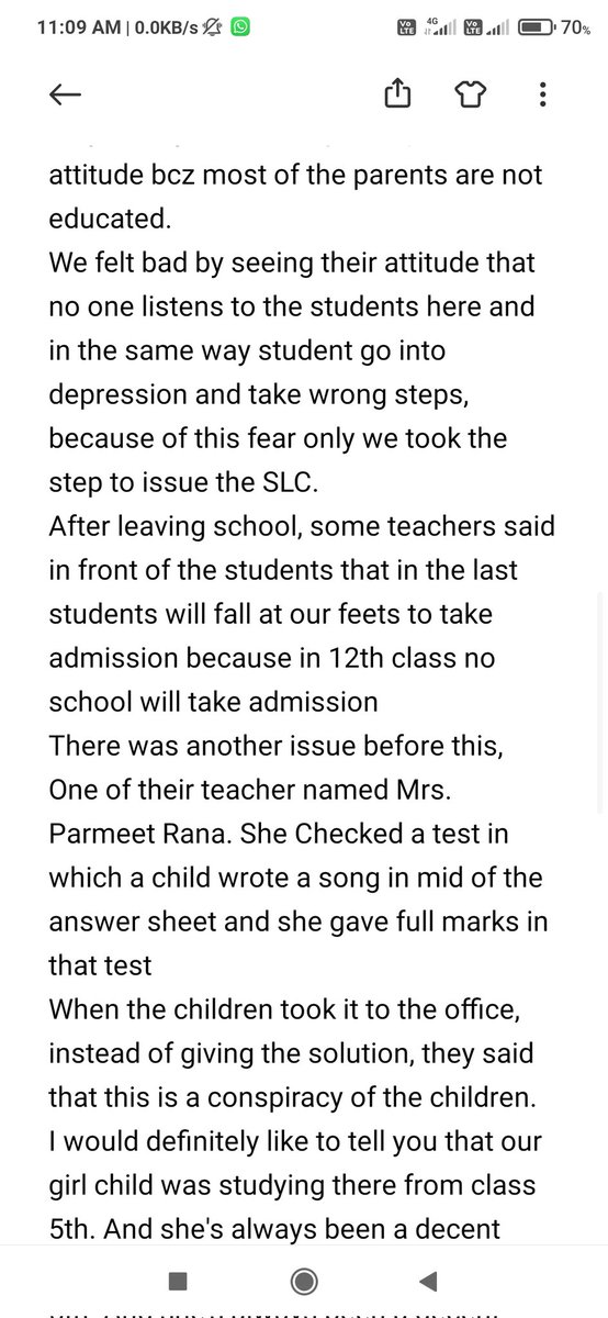 GarimaGulia7's tweet photo. @cbseindia29 @EduMinOfIndia @AllCBSENews  @highereduHRY
I want nothing bcz my child got admited in another school.But as a responsible citizen of india, i just want to inform u,this is going on in schools and we are hoping that our children will do something for the country. https://t.co/sfAcdipvHN