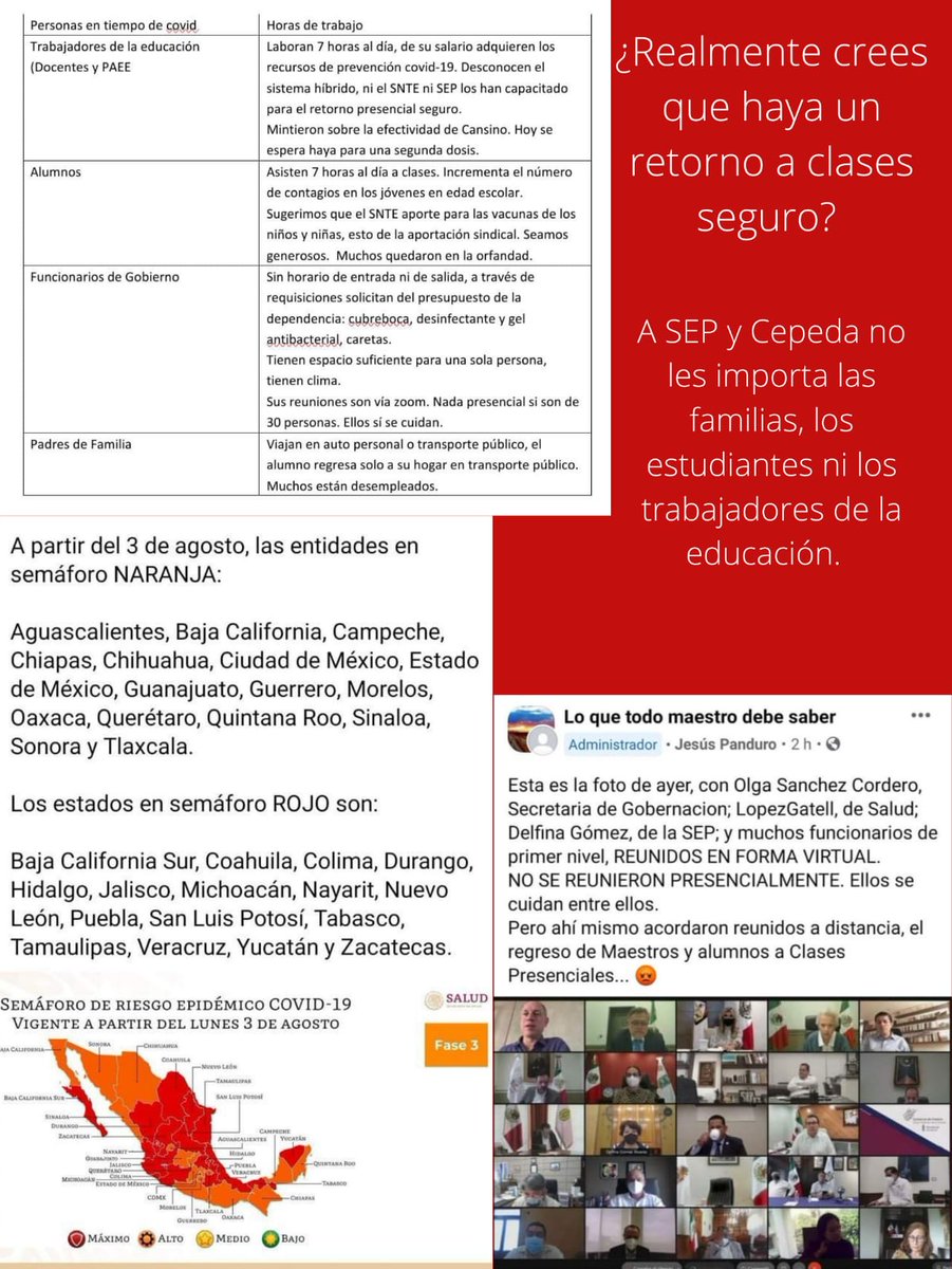 elizabe69024365's tweet photo. ⛔ #RegresoSeguro si es justo y equitativo como los burócratas de primer nivel.
⛔ Inhumano apertura escolar en tercera ola de #Covid_19 : +muertos +desempleo +huérfanos
#mxmrescatar
#mxmdignificar
#mxmeducar
#LaSaludEsPrimero
@LuisaAlcalde
@lopezobrador_ https://t.co/skxl9O0pzR