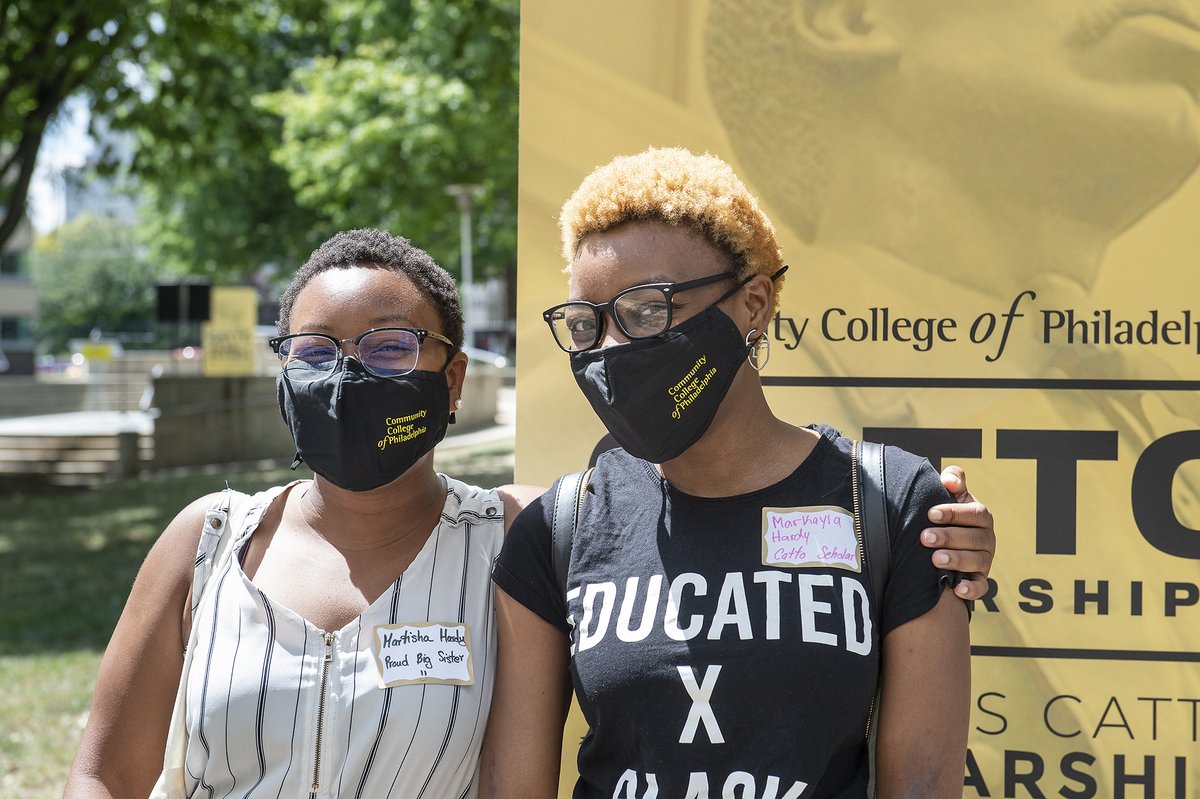 CCPedu's tweet photo. Last week, we celebrated our first cohort of #CattoScholars! Our scholars got to meet each other and the #OctaviusCatto scholarship team, enjoy music by @springgardenrec's DJ June Rodriguez, get exclusive swag, play games & receive awards for their hard work this past semester! https://t.co/3hocOTJ87r