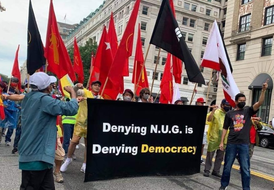 SaveMM99's tweet photo. Denying Our legitimate government,@NUGMyanmar  is like denying Democracy and will of people. @UN must legitimize @NUGMyanmar as soon as possible.
#AcceptNUG_RejectMilitary https://t.co/I5YGhSY6r1