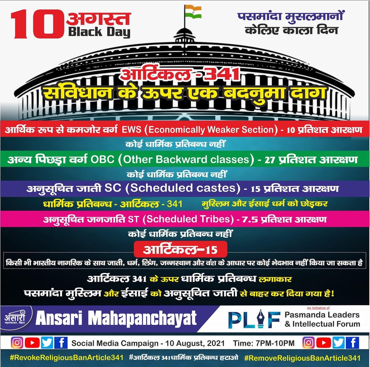 BeingIbrahim's tweet photo. #आर्टिकल341धार्मिक_प्रतिबंध_हटाओ
#RevokeReligiousBanArticle341
#RemoveReligiousBanArticle341
@wasimnaiyar @bihar_ansari @INCChhattisgarh @INCIndia @INCBihar @BJP4India @narendramodi_in https://t.co/M7OTcu2QnA
