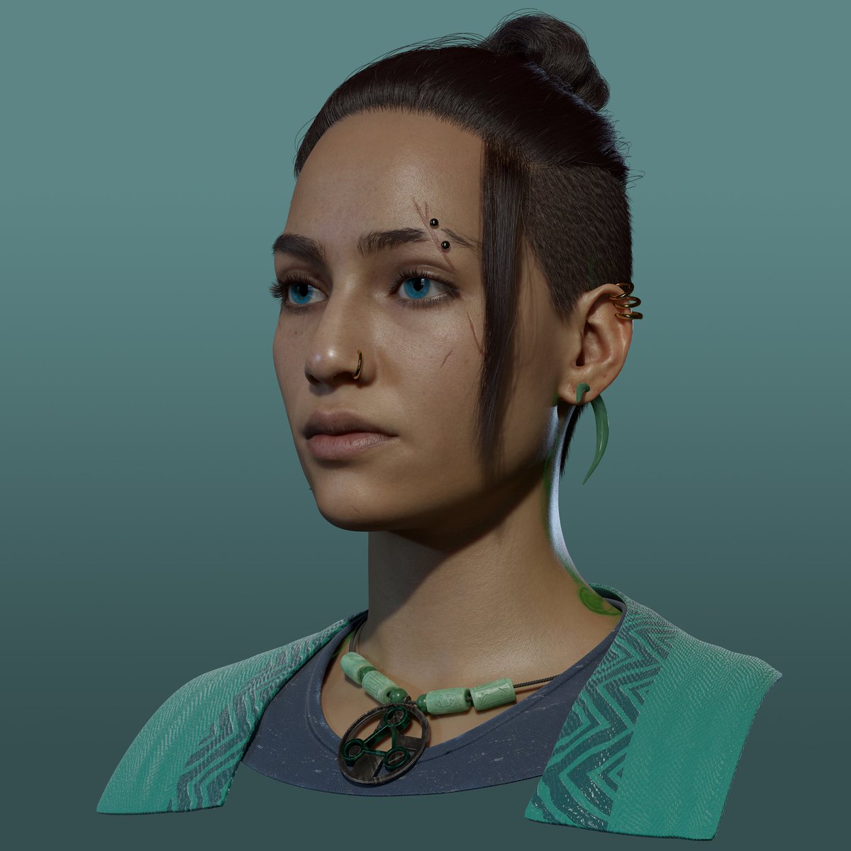 Vertex_FX's tweet photo. Calling this done. Time to move on. Sculpted in #ZBrush and rendered in #marmoset. The one and only #beauregardlionett played by @Marisha_Ray. #criticalrolefanart #criticalrole. God I can't wait for the next campaign.#dndart #crazymonkshit https://t.co/lXyPFdbaxg