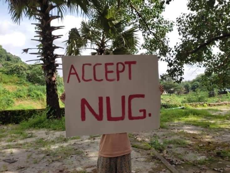 #Myanmar Youths urge <a href="/UN/">United Nations</a> to accept our Legitimate Government <a href="/NUGMyanmar/">National Unity Government Myanmar</a> as the Representative Government of #Myanmar and reject #military that commits #CrimesAgainstHumanity
in #Myanmar.

#WhatsHappeningInMyanmar
#AcceptNUG_RejectMilitary
