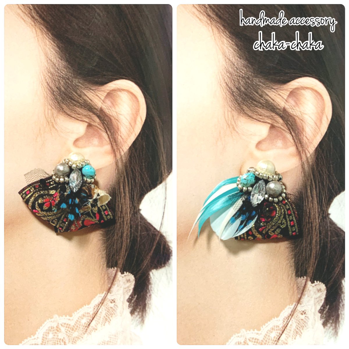 chakasappy's tweet photo. #ハンドメイドアクセサリー
#ハンドメイドピアス
#ハンドメイドイヤリング
#個性的ピアス
#個性的イヤリング
#リボンアクセ
#フェザーアクセ https://t.co/WYqxD8MW9s