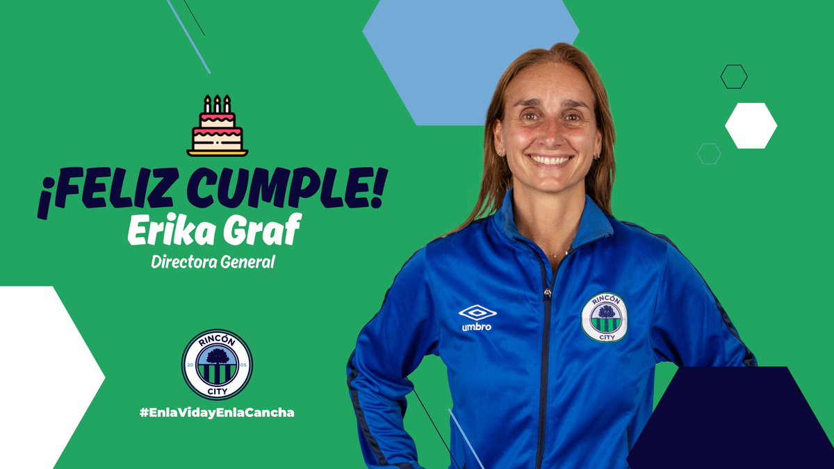 RinconCityBFC's tweet photo. 🥳🎂 Feliz cumple Erika!!! 
Que pases un hermoso día 😉 es el deseo de #RincónCity 🎉 https://t.co/wyZUJLMA4h