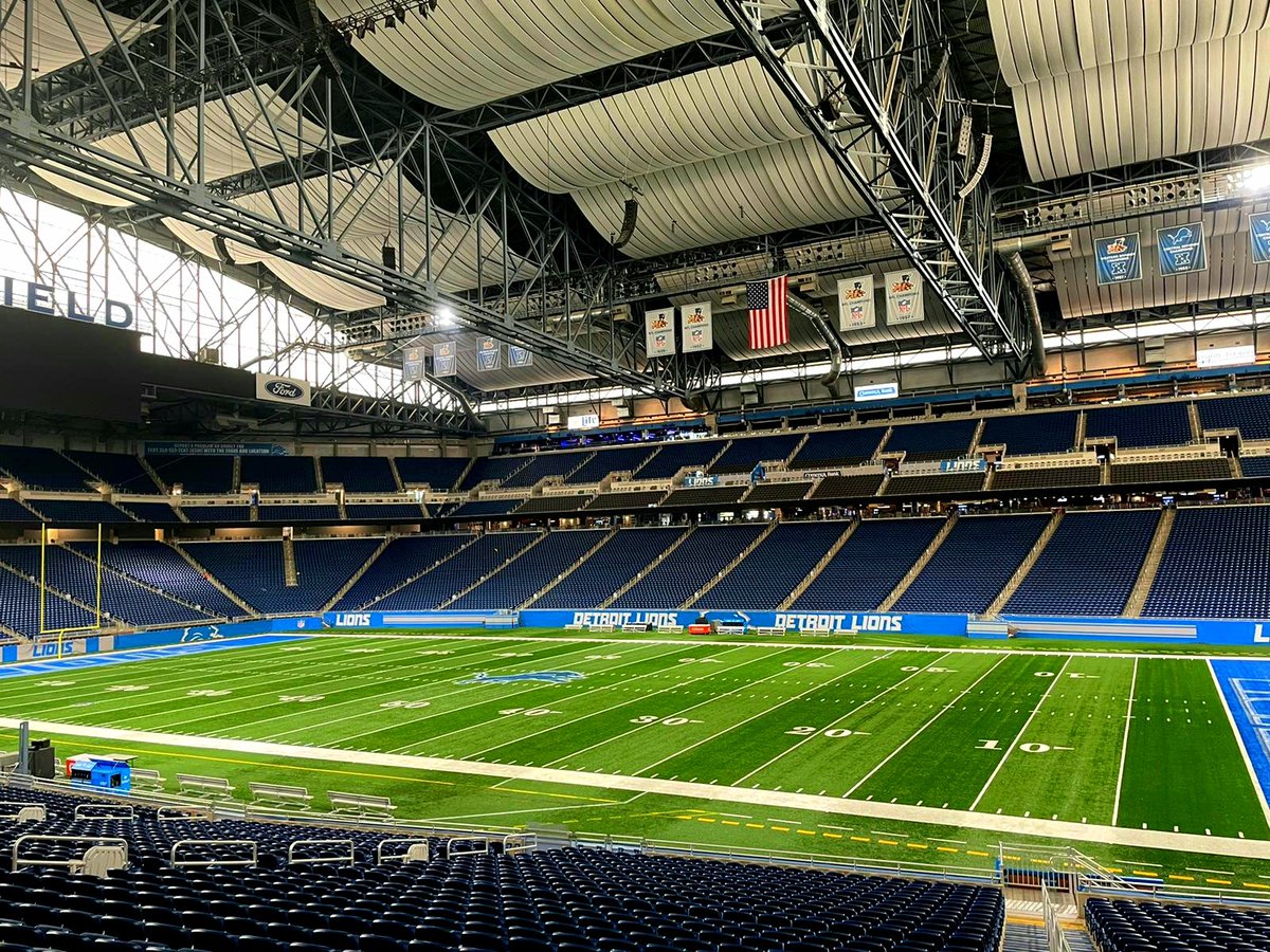 #FireflySportsTesting back in Detroit at #FordField! We had a great time as always working with <a href="/FieldTurf/">FieldTurf</a> and Fred Reddig of the #DetroitLions