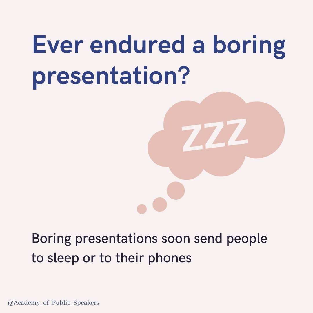 Andy_OSullivan's tweet photo. Have you ever fell asleep during a boring presentation? Learn these 5 techniques to keep your audience engaged!
#publicspeakingtraining #presentationskills #onlinepresentation
#publicspeakingconfidence #howtopresent https://t.co/GiOoqSuGNd