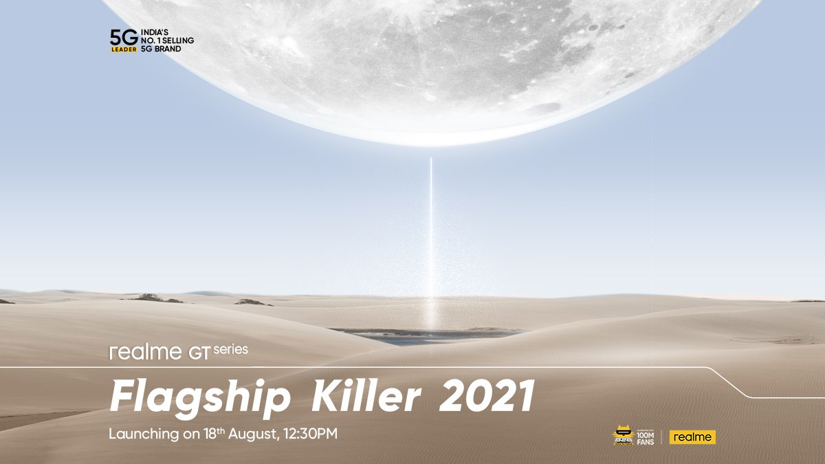 utsavtechie's tweet photo. The Flagship Killer of 2021 

#realmeGT series coming on 18th August.

What do you think how will they price  thier Masters?? https://t.co/KhE4xL39sS