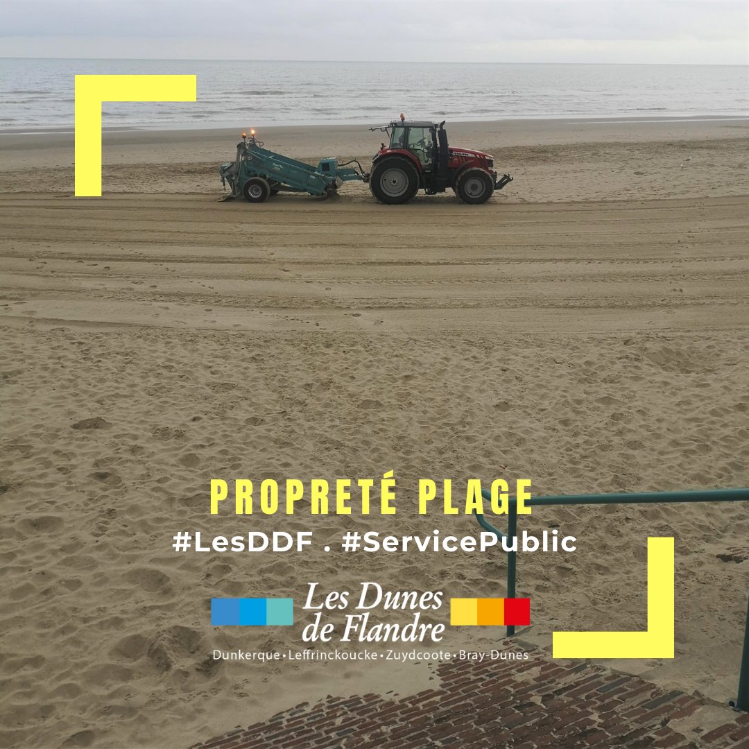 DunesdeFlandre's tweet photo. #ServicePublic Les @DunesdeFlandre assurent chaque jour le nettoyage des plages de #Dunkerque #Leffrinckoucke #Zuydcoote #BrayDunes pour assurer une #plagepropre pour loisirs et sports de #plage. Une action de nettoyage ciblée et raisonnée pour préserver la #biodiversite https://t.co/VxkkGkLVSb