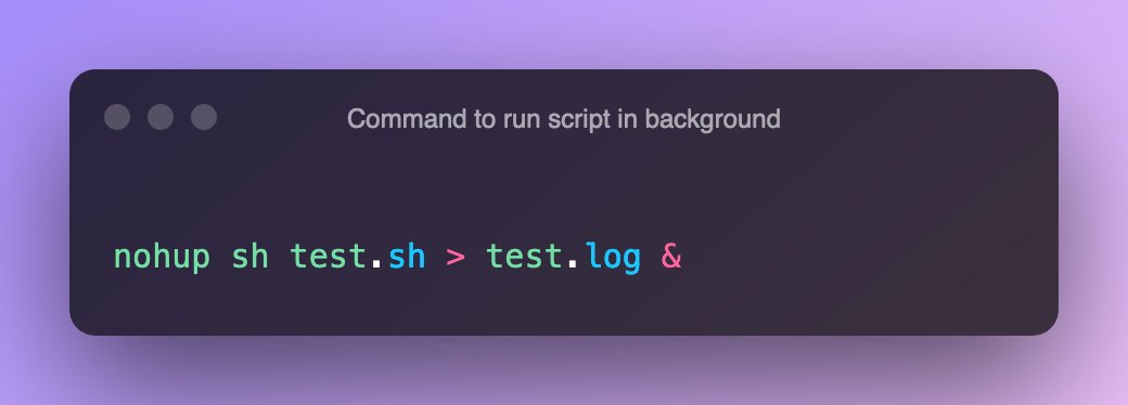SagarJadhv23's tweet image. 📌 Tip of the day
While working with SSH it is very common that connection might terminate in between the process, So as a best practice always run the script in the background, and then you can tail the logs to monitor the progress.
#DEVCommunity #LinuxTutorial #devops