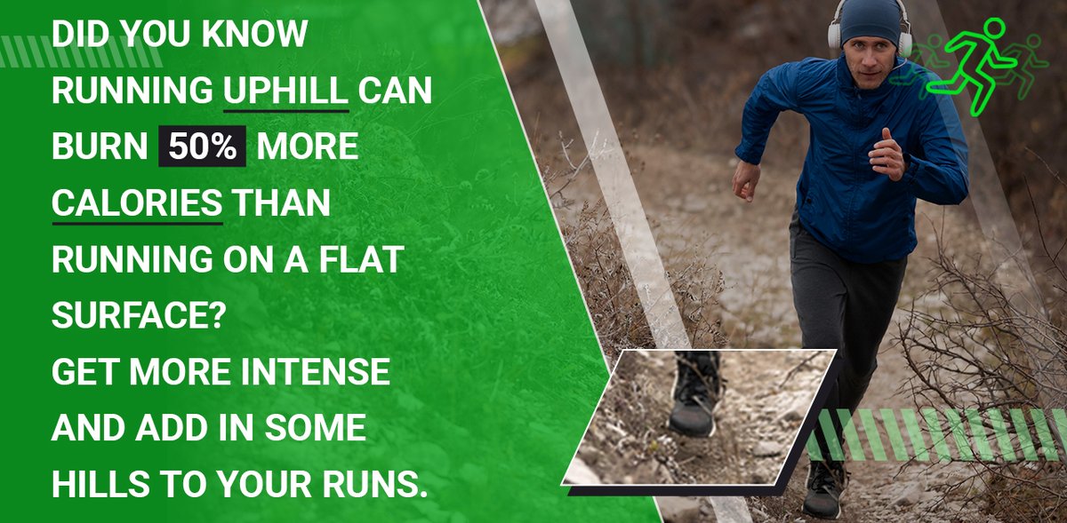 RunTrackrApp's tweet image. Did you know running uphill can burn 50% more calories than running on a flat surface? 

Get more intense and add in some hills to your Runs!

#running #app #runtrackr #track #gps #fitness #download #downloadapp #iosapp #apple #ios #run