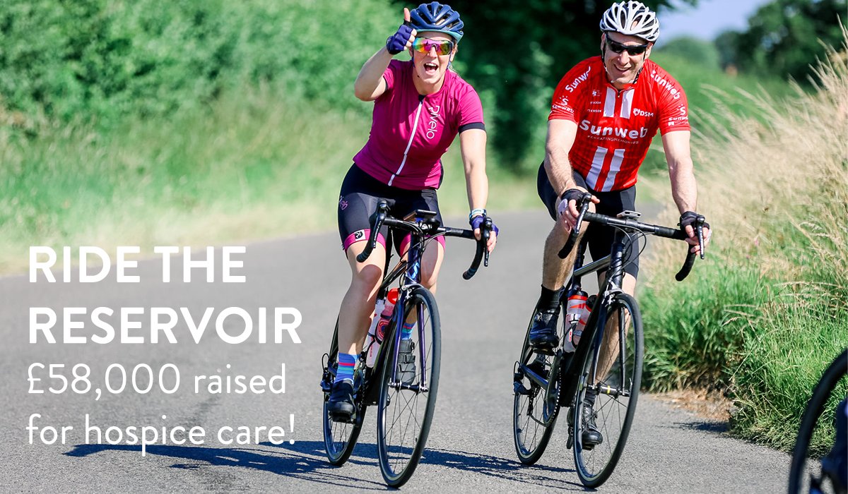 brumshospice's tweet photo. It's been a couple of weeks since our Ride the Reservoir event and we just want to say a HUGE thank you to all of our riders for helping us raise a massive £58,000 🚴❤

We're blown away by your incredible support, thank you! https://t.co/P7Ko5R1ecX