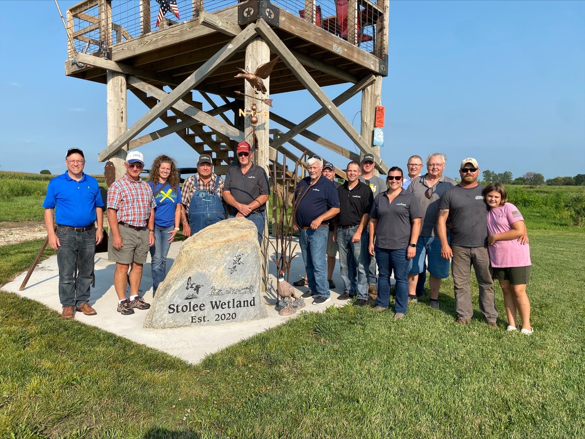 iowa_corn's tweet image. Last night, members of the Animal Ag &amp;amp; the Environment Committee toured the Stolee wetland and Hill&apos;s family turkey farm. Today they will discuss corn fed livestock and building demand with USMEF as well as sustainability, water quality &amp;amp; conservation.
