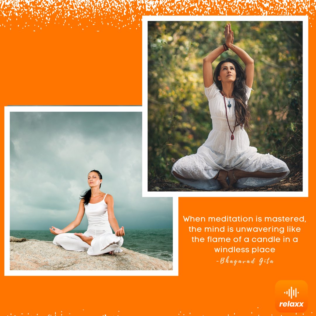 When meditation is mastered, the mind is unwavering like the flame of a lamp in a windless place. -Bhagavad Gita

#relaxxapp #mediationapp #meditationtool #intermittentsilence

Download the app here: 

Apple: apple.co/3BmGIMj  
Google: bit.ly/3to89kx