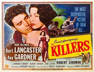 LISAGNO's tweet photo. #LiveTweetCal Join me this Sunday 6p PT/9p ET for an evening of #filmnoir with Burt Lancaster, Ava Gardner, Edmond O'Brien, Charles McGraw, William Conrad, etc. in the classic #noir The Killers. Follow hashtag #BNoirDetour to tweet along! https://t.co/DBAMdnVzyh