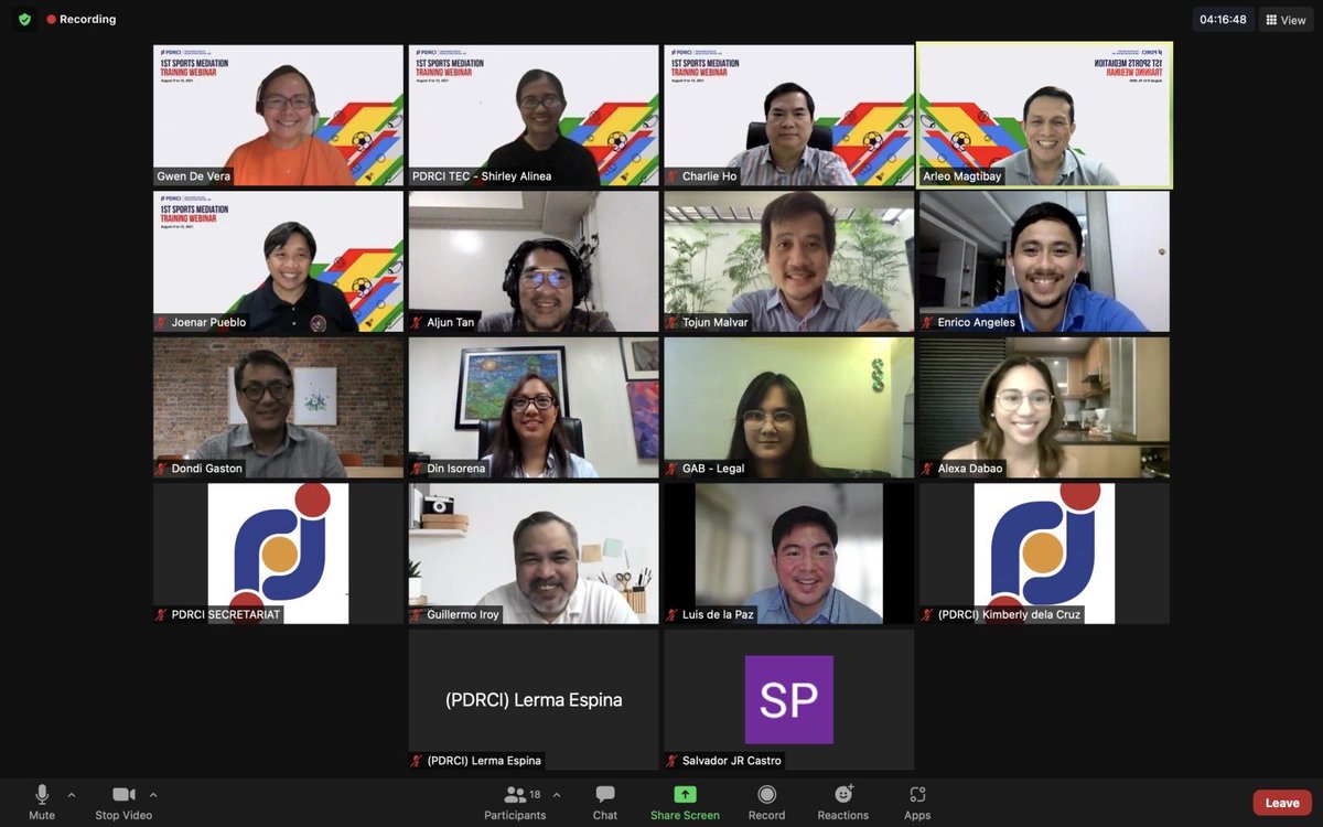 PDRC_org's tweet photo. Sharpening the saw! Day 2 of PDRCI Sports Arbitration Committee’s specialized training in mediation.
Today’s lecturers on negotiation and communication skills were Atty. Zenaida Ongkiko-Acorda and Atty. Gwen Grecia-De Vera.
#Sports #Mediation #PDRCI https://t.co/l4Ce6mW3OL