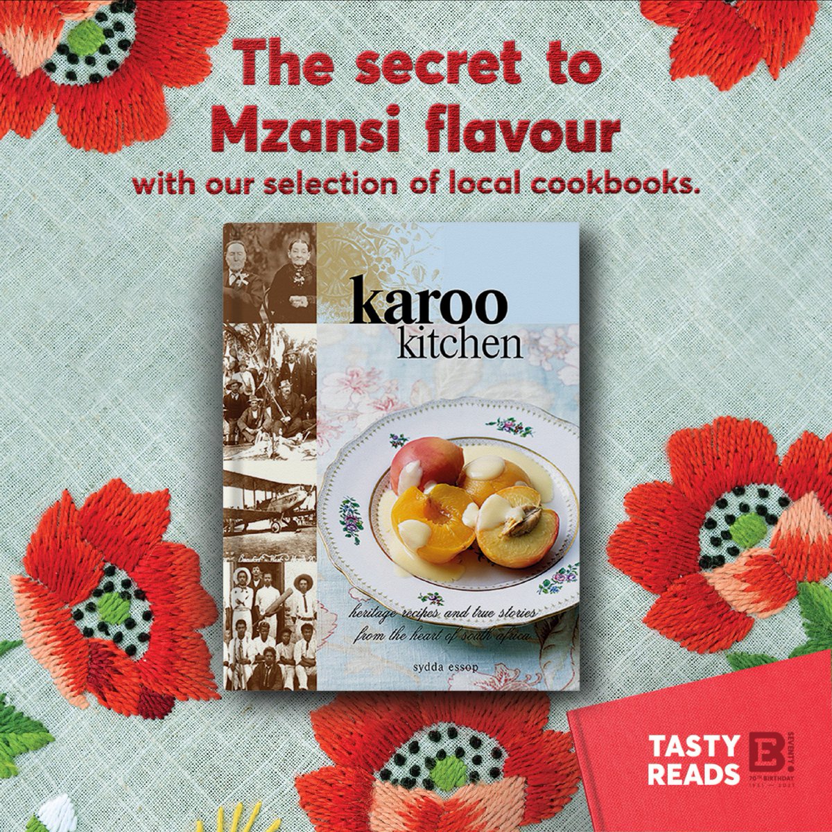 ExclusiveBooks's tweet image. Get into the kitchen with one of our Tasty Reads!

Sydda Essop shares her most loved recipes in her cookbook Karoo Kitchen. 

Like, comment &amp;amp; hashtag #EBTastyReads &amp;amp; #EBTastyReads21  on this post and you could WIN a copy.

@Quivertree

Get it now: exclusivebooks.co.za/product/978098…