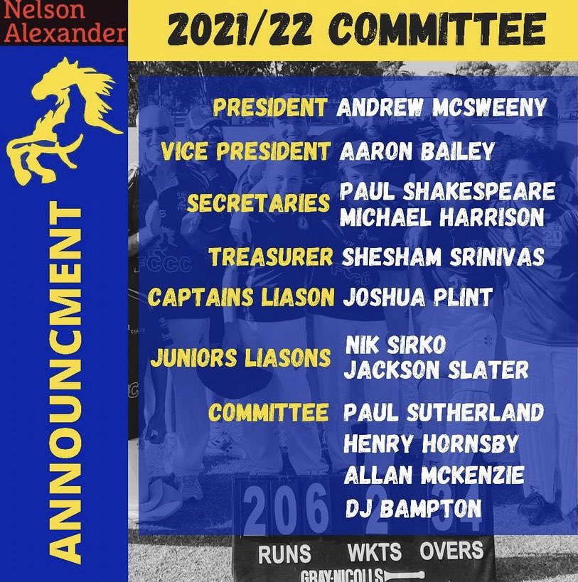 We are proud to announce the committee for season 2021/22! Big thanks to all our volunteers! Stay tuned for our captains selections coming up soon!