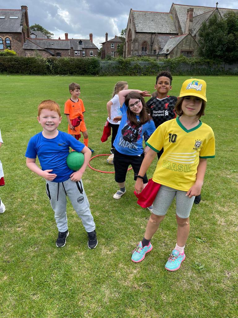Some great photos from <a href="/LiscardPrimary/">Liscard Primary Sch</a> Summer Holiday Camp yesterday! Great game of corner football ⚽️ 🥅 #Football #Holidays #Summer #Fun #Active