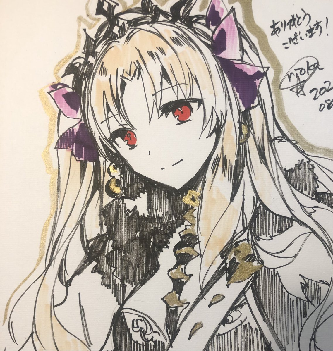 ゆきな 直筆色紙 コミティア ゆきな 直筆色紙 コミティア