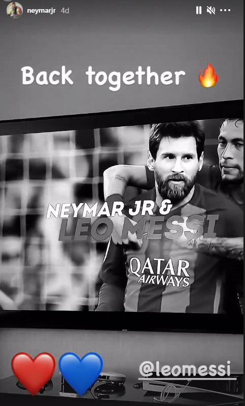 IG Neymar Jr #BackTogether