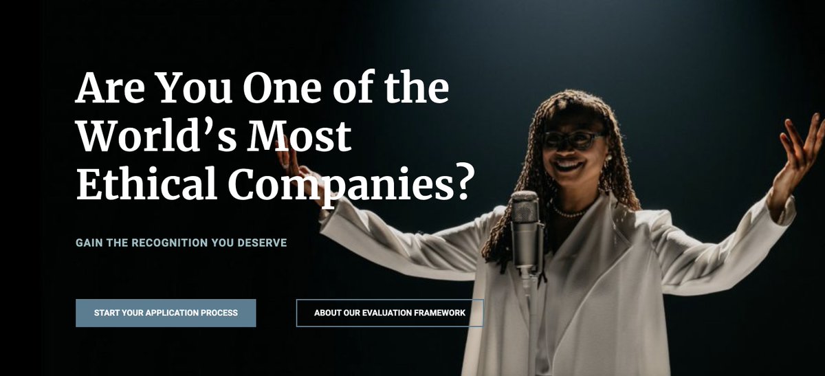 We’re excited to formally announce that the application window for 2022 World’s Most Ethical Companies recognition is now open! 

Learn more about the process and why you should apply: hubs.li/H0V0cfS0