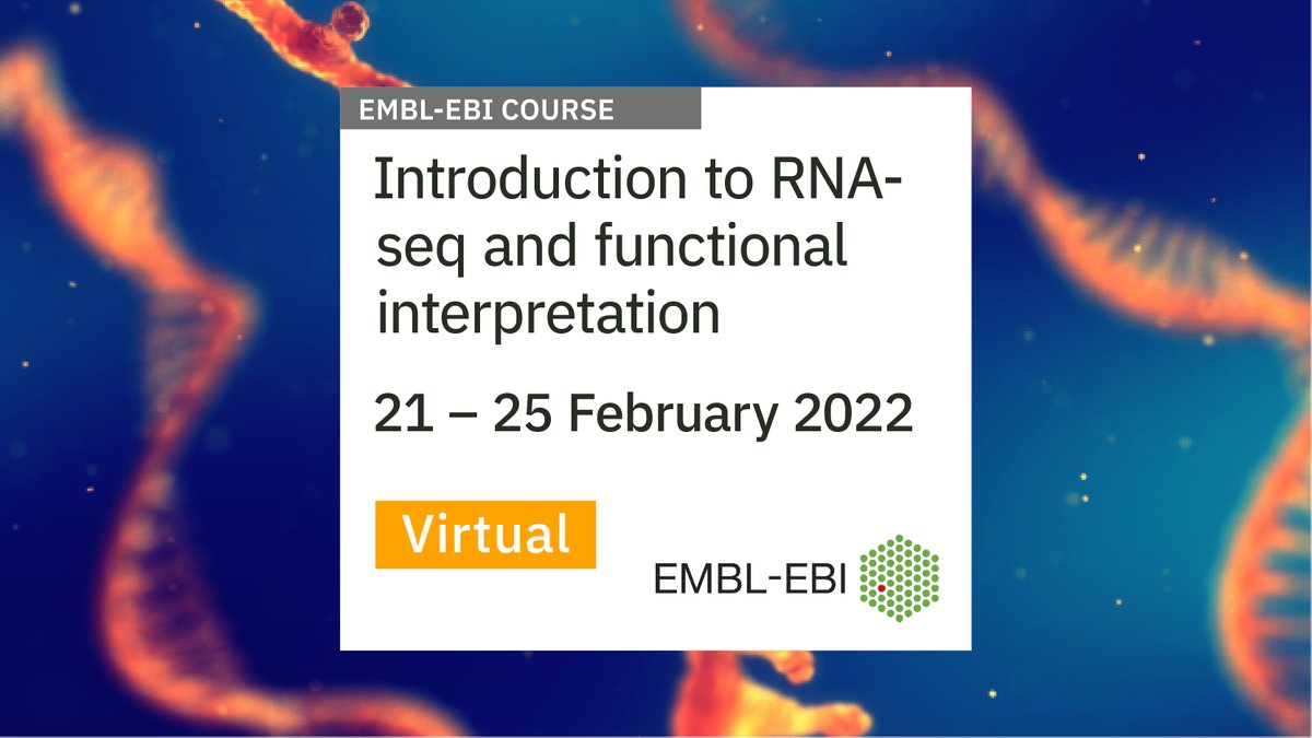 EBItraining's tweet photo. Application open🚨Do you work in the life sciences and want to gain an introduction to the technology, data analysis, tools, and resources used in RNA sequencing and transcriptomics?

This course might be of interest👇

https://t.co/8XZa1kXoMn https://t.co/rFscqUrDOw