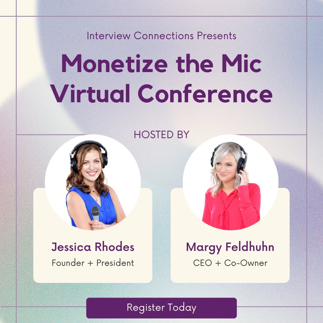🚨 TODAY IS THE DAY!  🚨 

If you feel like you’re the best-kept secret in your industry, then you need to attend our Monetize the Mic Virtual Conference!

Get your ticket now!👇
interviewconnections.com/mtmm-registrat…