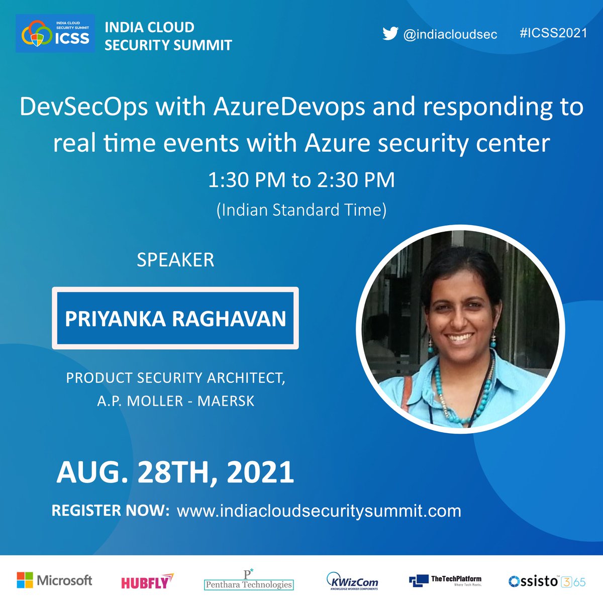 Join Priyanka Raghavan, Security Architect at Maersk for the session "DevSecOps with AzureDevops and responding to real time events with Azure security center"
eventbrite.fr/e/india-cloud-…
#Azure #AzureAD #Security #Microsoft365 #AzureDevOps