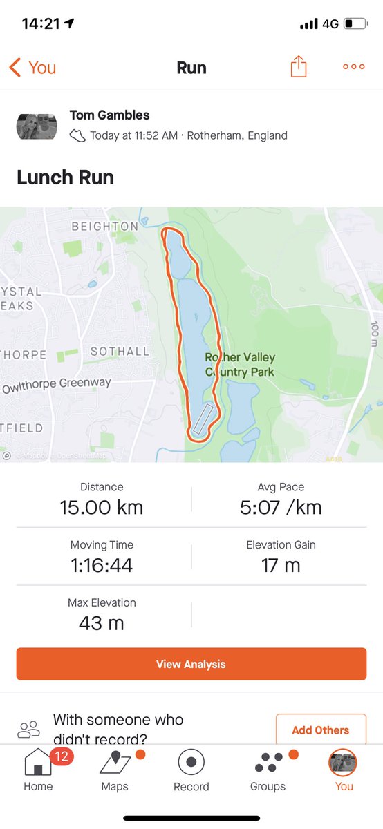 RUN 7 COMPLETE! My longest run yet! 15Km run today taking my total distance up to 73Km. Proud of this run today, pushing myself all the way. Please donate if you can. Thank you for all of your support so far 🏃‍♂️🙌🤞<a href="/SheffieldMind/">Sheffield Mind Ltd</a> 

Link below to donate ⬇️

gofund.me/fdb0aa96
