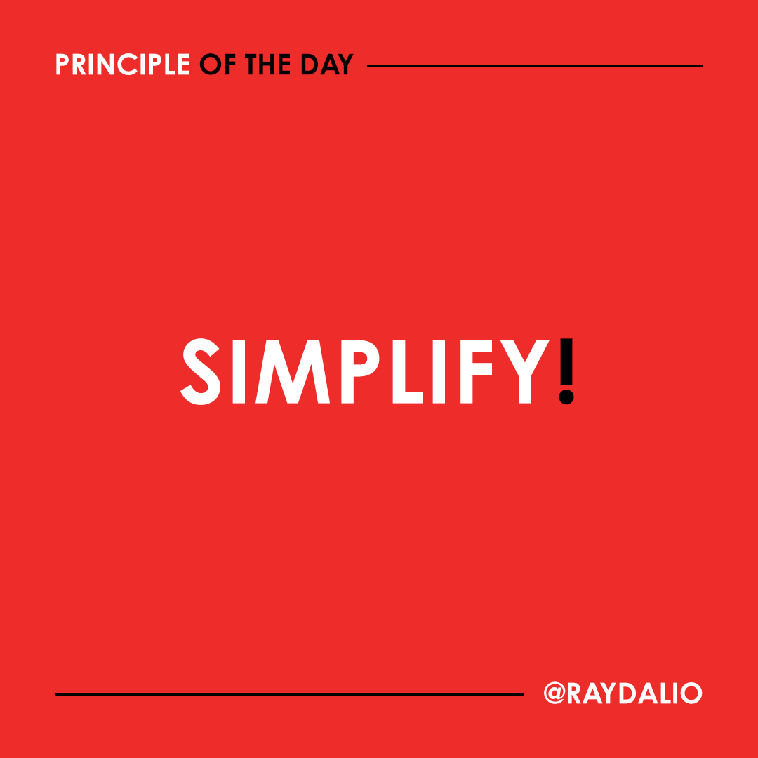 Get rid of irrelevant details so that the essential things and the relationships between them stand out. As the saying goes, “Any damn fool can make it complex. It takes a genius to make it simple.” (1/3)