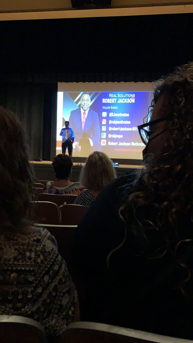 MissStanley203's tweet photo. Day 1 of SCH’s Professional Development Retreat. Can’t wait to hear from @RJMotivates! Former Raider in the house!  #SCHStrong https://t.co/ua1CW6jmM1