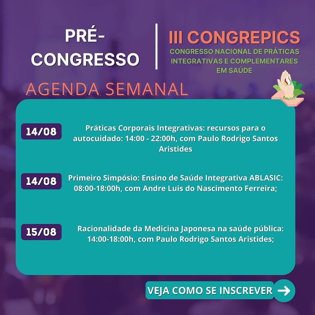 observapics's tweet photo. NOVA AGENDA DO PRÉ-#IIICONGREPICS. Recomeçando nesta quarta (11/08) a programação de oficinas on-line. Confira as atividades e faça a sua inscrição no site do evento: https://t.co/W28HbpMUhX
Veja os temas e escolha os de seu interesse: https://t.co/UigWNf9mFK
