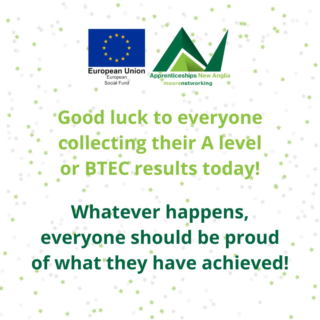 Good luck to all A level, BTEC and GCSE students who are receiving their results over the next couple of days! 🎉

If you are unsure of your next steps, contact us today and we can provide you with the help that you need 😊

#Apprenticeships #ResultsDay2021 #Alevels #BTEC #GCSE