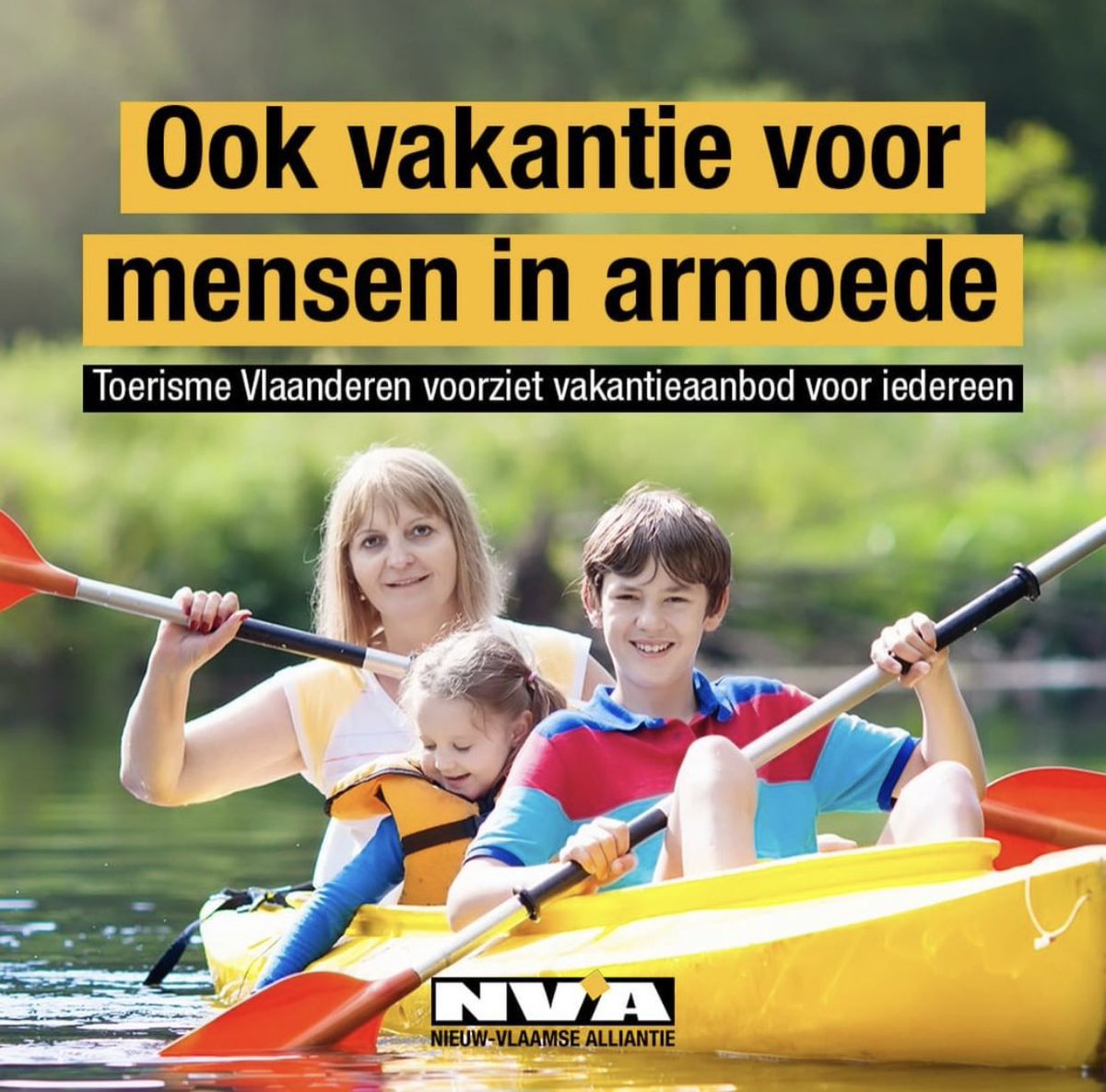 NVA_Boutersem's tweet photo. Het is vakantie. Dat is het voor iedereen. 
@VisitVlaanderen voorziet een vakantieaanbod ook voor zij die het moeilijk hebben. 💛

#vakantievooriedereen #toerismevlaanderen https://t.co/DrQvlUr9Th
