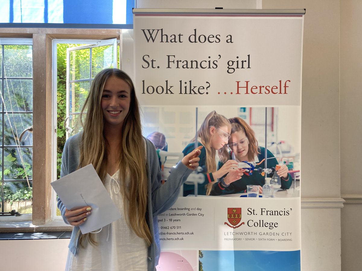 StFrancisHerts's tweet photo. Outstanding results: 78% A/A*; 100% first choice entry to university; 67% of year group with all A/A*; 16% into Oxbridge #resultsday #alevels2021 #gsa #bsa https://t.co/NDdW2sbXbJ