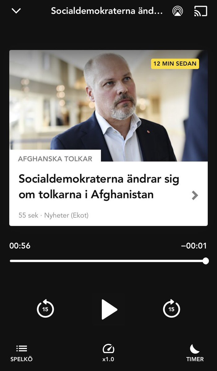 susannasilfver's tweet photo. Efter bara 20 minuter justerade SR titeln på samma inslag från att Socialdemokraterna ändrar sig om tolkarna, till att Socialdemokraterna hjälper tolkarna. Public service gör det inte direkt svårt för sina kritiker. https://t.co/xGAtZqJqnl