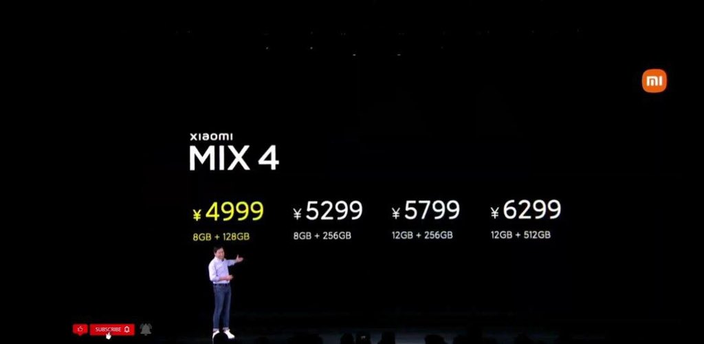 stufflistings's tweet image. Mi Mix 4 pricing.
#Xiaomi #MiMix4