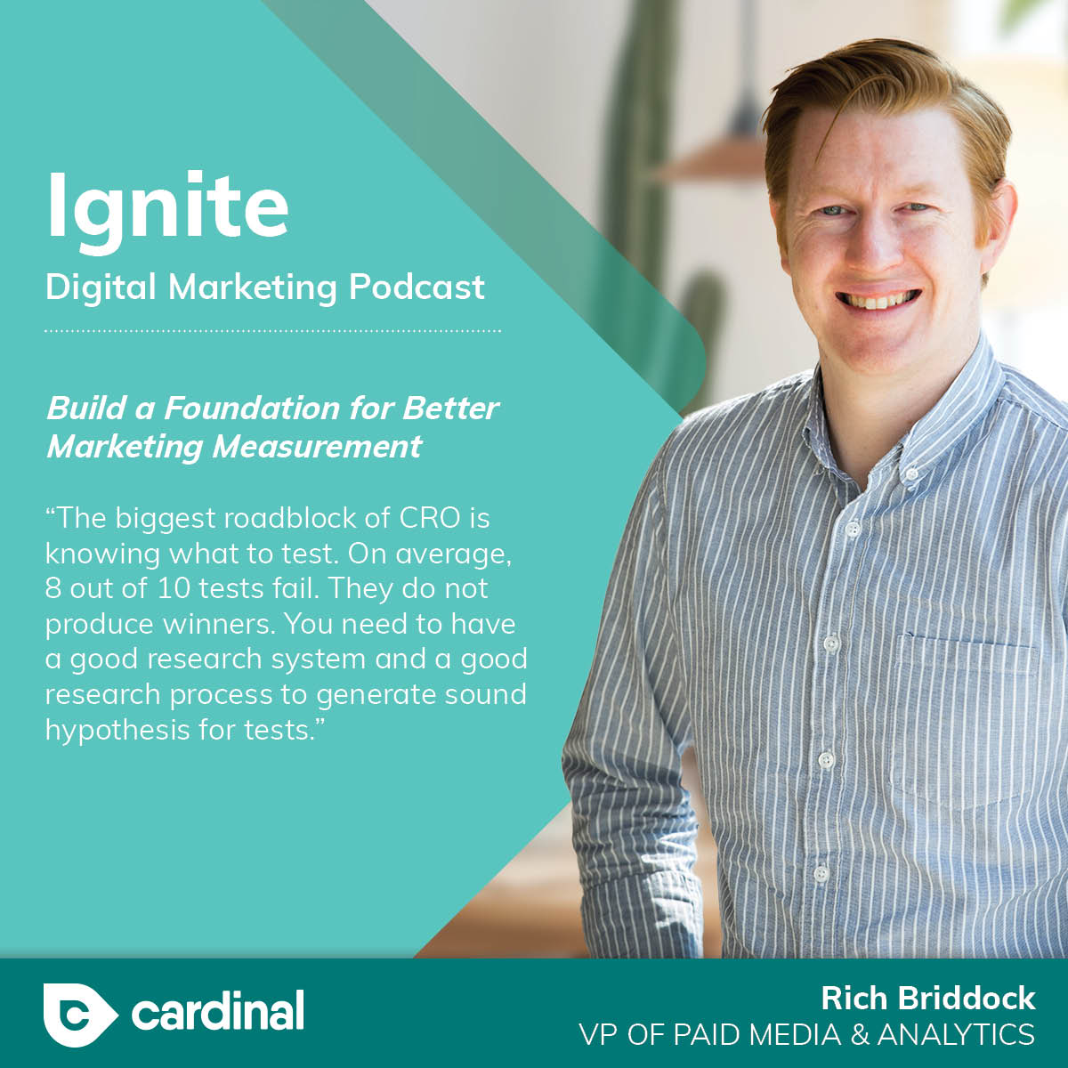 Tune in to this episode of Ignite to learn how you can overcome major roadblocks that prevent people from converting, and the specific tactics healthcare organizations can use to make it as easy as possible for prospective patients to book an appointment.
cardinaldigitalmarketing.com/blog/podcast-c…