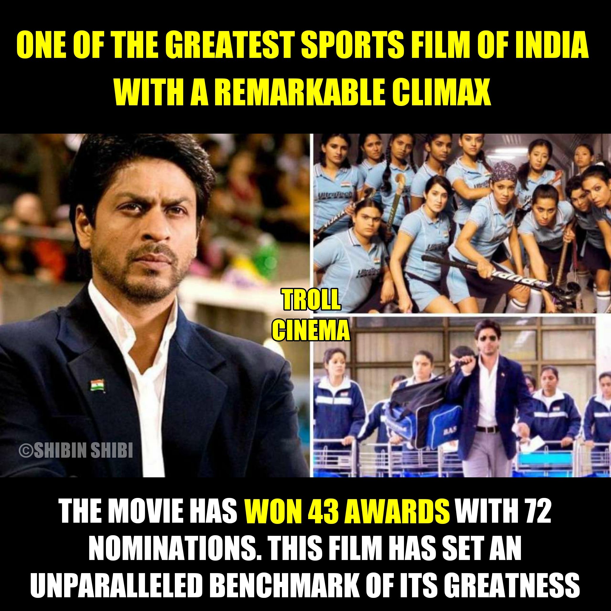 Troll Cinema TC on X 14 Years Of Masterpiece CHAK DE INDIA ChakDeIndia https t S4x5dZ5nWp X