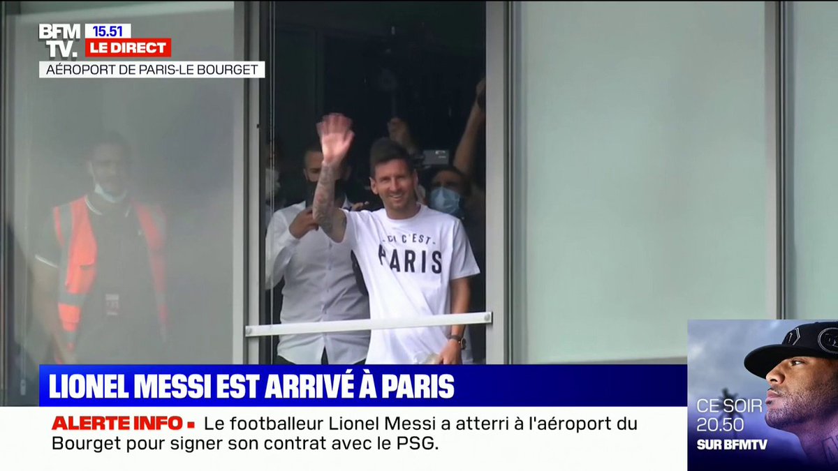 Messi est arrivé au Bourget !

📸 @bfmtv