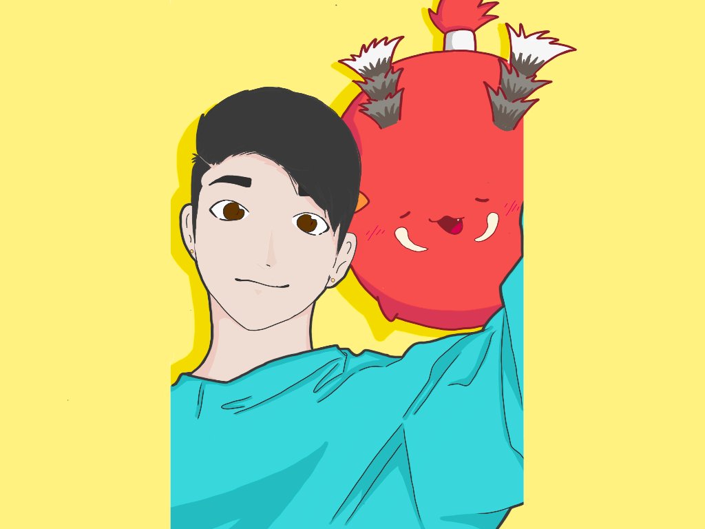 GeloACFA's tweet photo. @AxieBuzz Me and my fav axie 😊 https://t.co/hVZO0nojiK