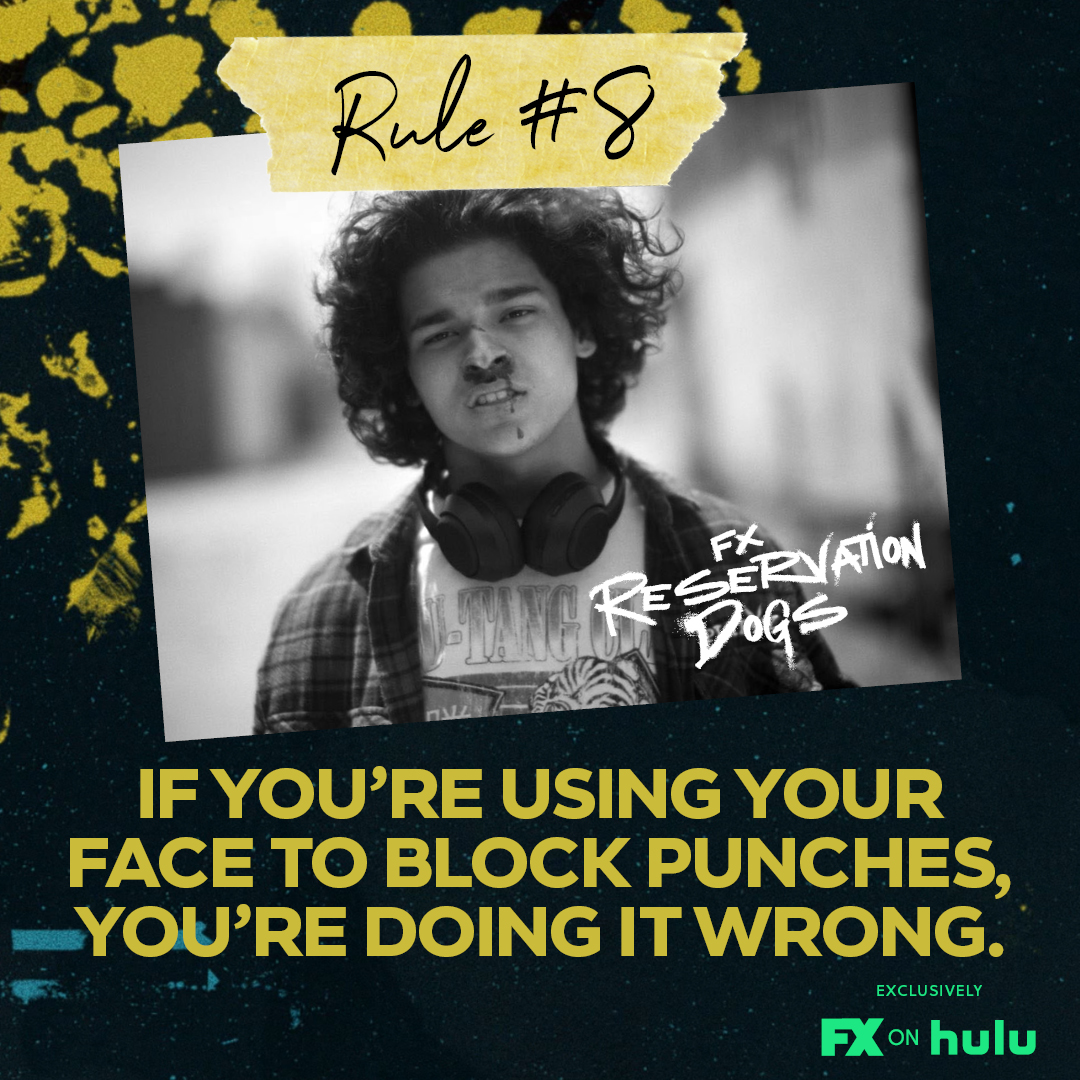 You best protect ya neck. Episodes 1 &amp; 2 of #ReservationDogs are NOW STREAMING -- Exclusively on #FXonHulu.