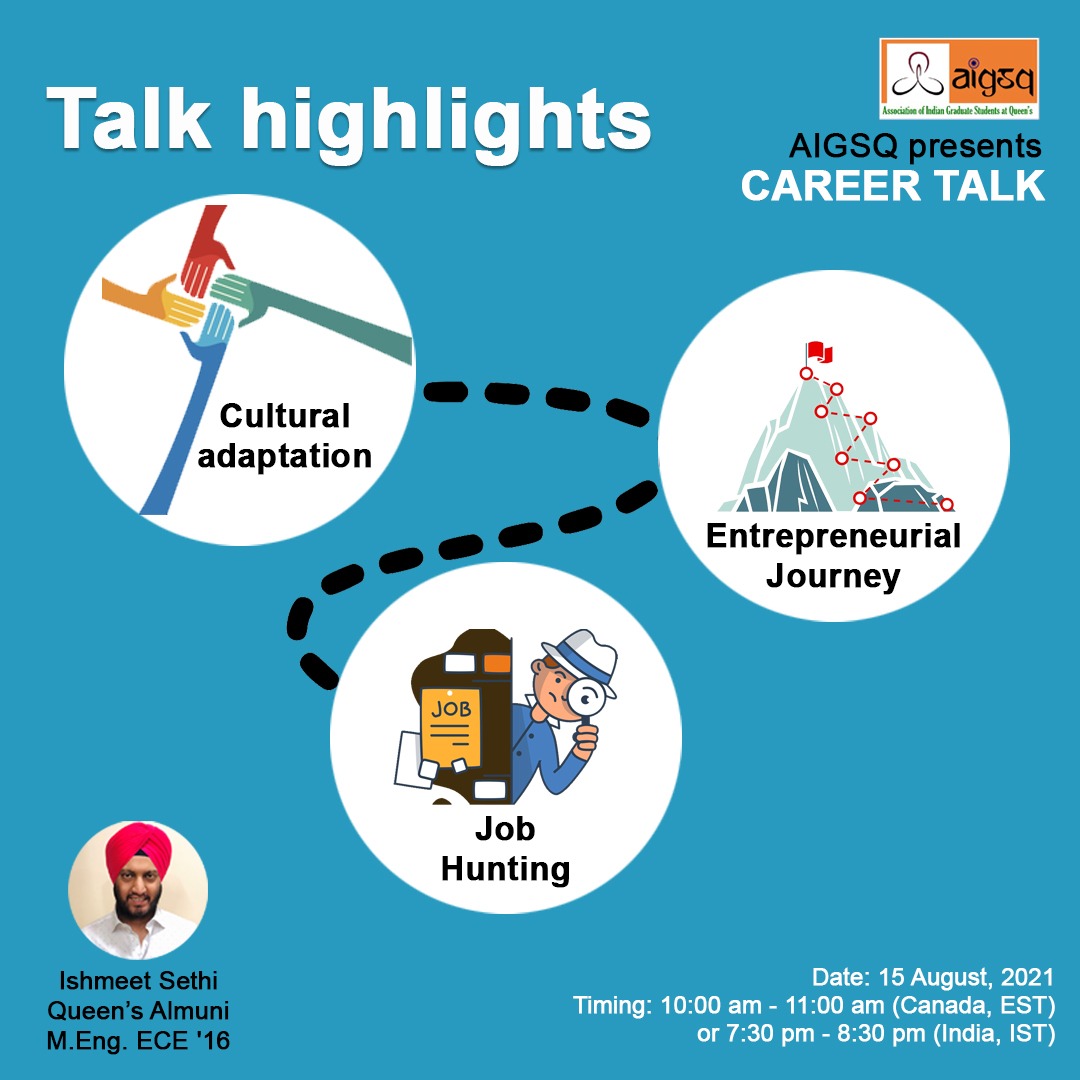 Association of Indian Graduate Students At Queen's (@associationat) on Twitter photo R u an incoming, current, or outgoing student <a href="/queensu/">Queen's University</a>? We invite U to a career talk by one of our <a href="/queensualumni/">Queen's Alumni</a>. Join us on Aug 15, 2021; 10 -11 am (Canada, EST) #BuildingCommunityTogether #networking #careertalk
Zoom details: facebook.com/events/1013200… R u an incoming, current, or outgoing student <a href="/queensu/">Queen's University</a>? We invite U to a career talk by one of our <a href="/queensualumni/">Queen's Alumni</a>. Join us on Aug 15, 2021; 10 -11 am (Canada, EST) #BuildingCommunityTogether #networking #careertalk
Zoom details: facebook.com/events/1013200…