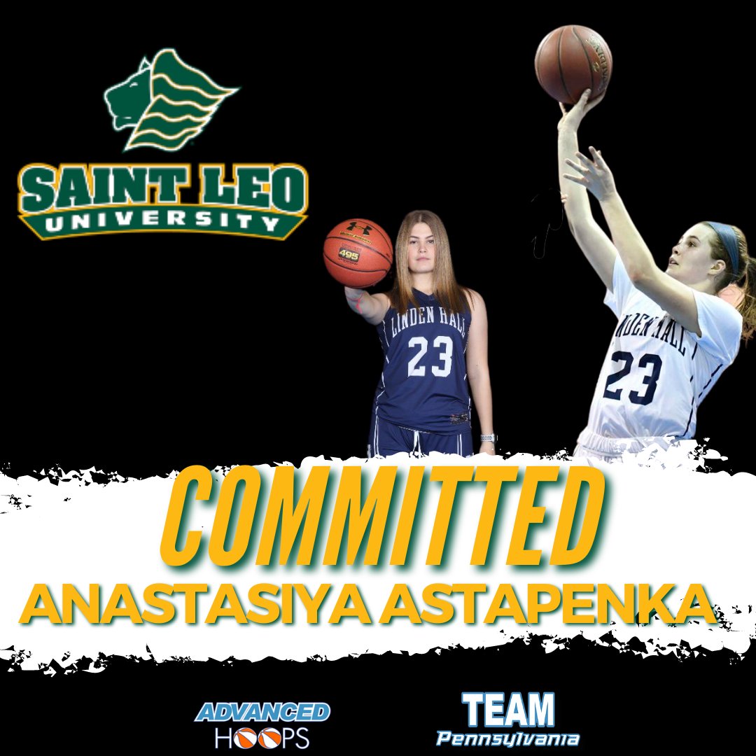 TEAMPAHOOPS's tweet photo. CONGRATS Anastasiya Astapenka @nastya35113 on your commitment to @SaintLeoWBB @SaintLeoUniv @SaintLeoLions 
@GoLHLions @pahscoachpolly @official_ebair @advancedhoops1 #TeamPaFamily https://t.co/3UDV7RRt8i