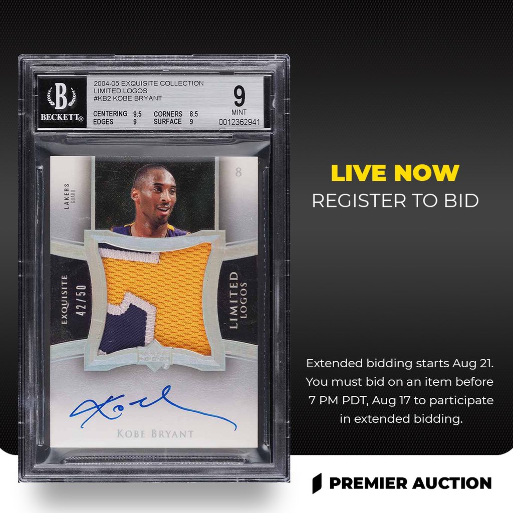 FanaticsCollect's tweet image. Patch Autos have always had a special place in the trading card world and this Premier Auction is full of them. Highlighted by one of LeBron's most iconic RPA’s, the 2003 UD Exquisite PSA 10, this auction also features Patch Autos of Kobe Bryant and Michael Jordan.

#PatchAutos
