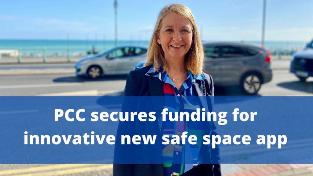 KatyBourne's tweet photo. I’m delighted that we’ve secured £45,000 funding from @ukhomeoffice to develop an innovative new app for people who find themselves in vulnerable situations, especially women &amp; girls, in Sussex. Read more here:  https://t.co/nKJfYdizVM https://t.co/fBuOibPgNw
