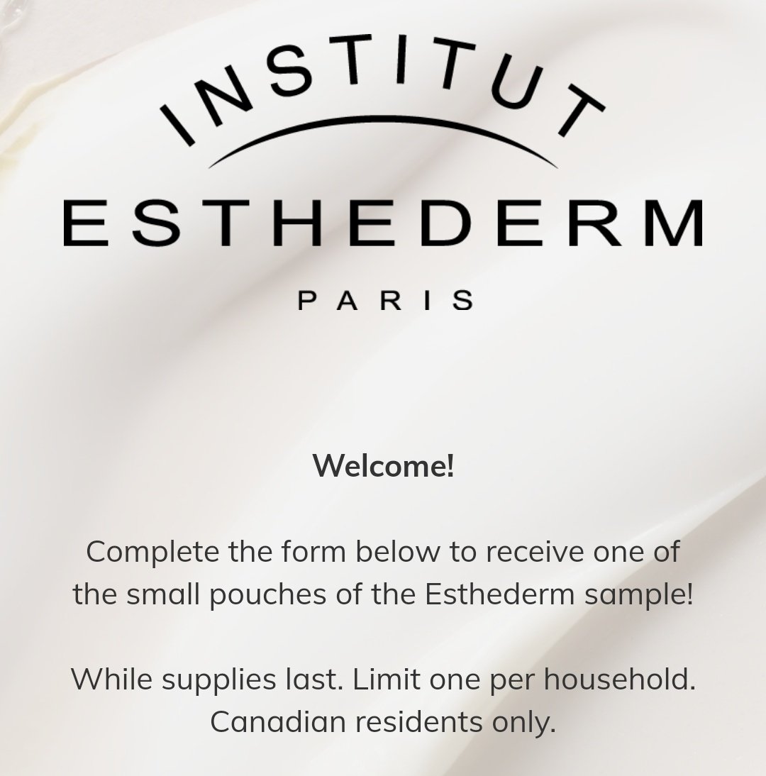 TristahxFreebie's tweet image. Free Sample of Institut Esthederm!

Link In Bio!

#canadianfreebies #freestuffcanada #freesamplescanada #canadianfreesamples #canadianfreestuff #freesample #institutesthederm